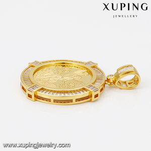 Xuping 33065 Desain Liontin Emas Liontin Pria Modis - Product Image 5