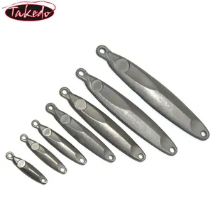 TAKEDO OEM BY01 3.5g 5g 7g 10g 15g 25g 32g 40g 60g未上漆坯料合金身体钓鱼钨金属夹具诱饵