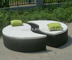Audu rattan queen barato outdoor patio diván - Product Image 2
