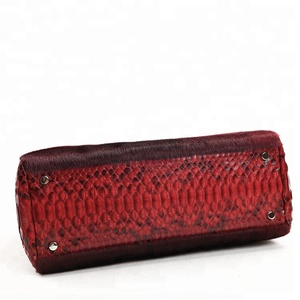 Borse di pelliccia borse in pelle borse Tote per le donne <span class=keywords><strong>borsa</strong></span> di lusso <span class=keywords><strong>bordeaux</strong></span> vera pelliccia elegante su misura naturale su misura autunno inverno - Product Image 5