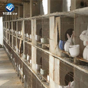 Sıcak satmak kolay temiz tavşan kafesi endüstriyel besi et ticari tavşan kafesi ucuz kullanılan tarım Metal sağlanan tavşan evi - Product Image 3
