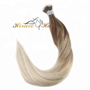Extensión de cabello Remy virgen brasileño Nano <span class=keywords><strong>Loop</strong></span> Curly Nano <span class=keywords><strong>Ring</strong></span> hecho de cabello humano en Stock - Product Image 4