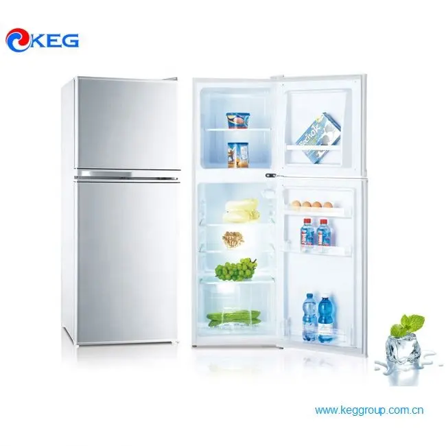 138L KEG Home and Hotel Use 2 Glass Door Defrost SAA ROHS ETL Approved White House Direct Cool Refrigerator Lockable Fridge