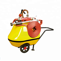 Système de mousse de feu, 120l, une unité mobile, dispensateur de feu avec indicateur, 10 pièces