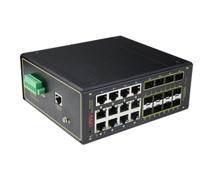 5 ans de garantie <span class=keywords><strong>10</strong></span> go rj45 commutateur 24 Ports Géré Industriel commutateur de transfert automatique - Product Image 2