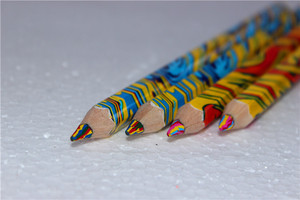 7 pollici naturale Multi Matita di Colore Arcobaleno Piombo 4 in <span class=keywords><strong>1</strong></span> Matita - Product Image 2