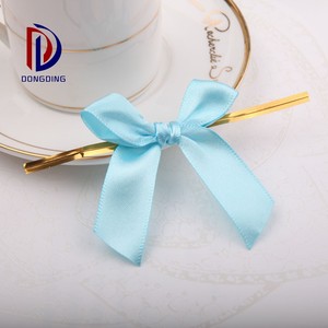 2 cm, blue sky de color corbata de lazo de la mano vendada alambre puede ser personalizado de acuerdo a la muestra - Product Image 1