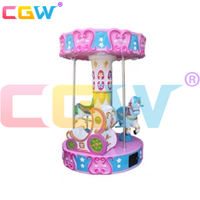 Manège à chevaux en fibre de verre CGW Euro Coin Arcade pour enfants, jeu de manège d'arcade pour enfants