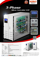 Kebo tiga fase silikon dikontrol AVR PSCR-100KVA input output 260-430Vac 380Vac