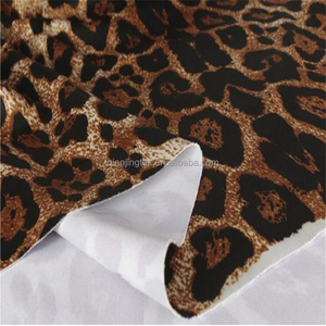 Gran oferta, la última tela elástica con estampado de leopardo de poliéster <span class=keywords><strong>Spandex</strong></span> de peso pesado Popular para ropa deportiva, estilo liso - Product Image 3