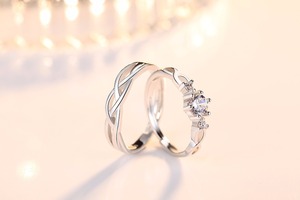 Anneau de couple Amour éternel Anneau réglable - Product Image 4