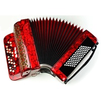 Accordéon à boutons diatonique professionnel SEASOUND OEM, 34 boutons, 72 basses, 3 registres, bois JB3472