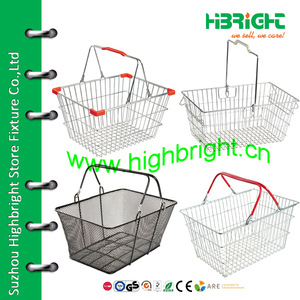 Panier en fil métallique de haute qualité pour boutique de cosmétiques en or - Product Image 5