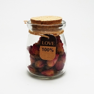 Lọ chai cho nước sốt tắm 100ml rõ ràng sữa thủy tinh chai nút chai <span class=keywords><strong>Top</strong></span> Jar nút chai tròn - Product Image 6