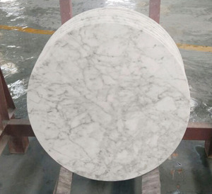 Dia 80cm Round Carrara White <strong>Marble</strong> <strong>Table</strong> <strong>Tops</strong> Night <strong>Tops</strong> - Product Image 3