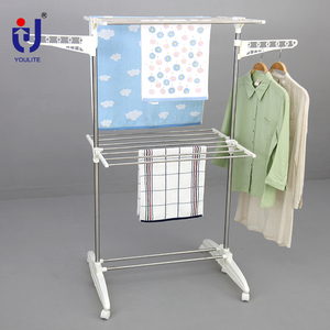 <span class=keywords><strong>Appendiabiti</strong></span> <span class=keywords><strong>Portatile</strong></span> Autoportante con Ruote e Ripiano per Appendere Vestiti - Product Image 3