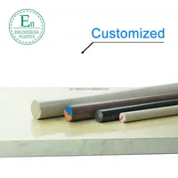 Benutzer definierte jungfräuliches Material High Density Peek Tube Rundstab Stick Kunststoff schwarz PEEK Sheet Rod