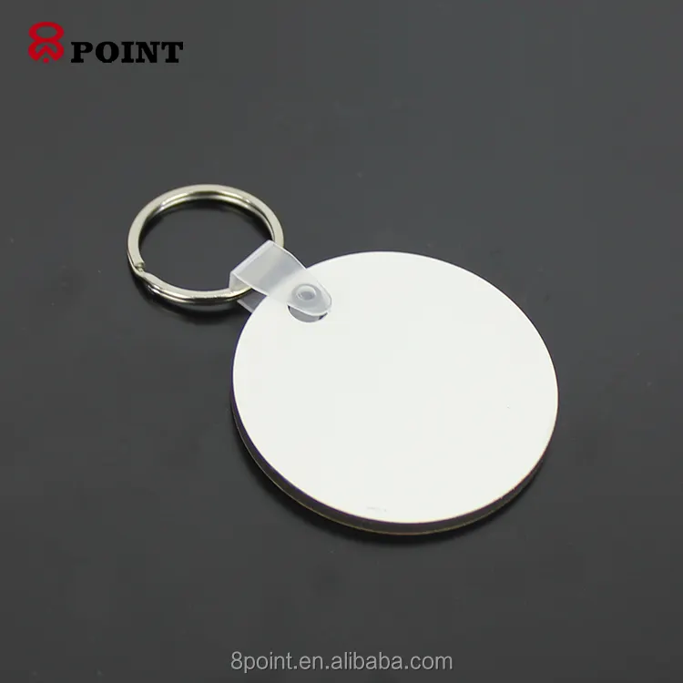 3D DIY MDF round shape heat press printing key chain