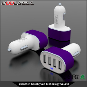 Migliore vendita di nuovo disegno 4 porta usb di ricarica rapida 3.0 variopinto caricabatteria da auto per <span class=keywords><strong>iphone</strong></span> 7 s - Product Image 3