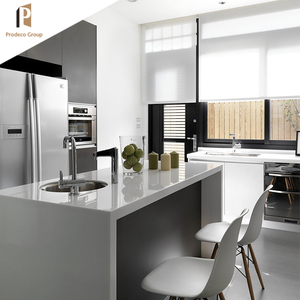 Profesional <span class=keywords><strong>despensa</strong></span> <span class=keywords><strong>armario</strong></span> precio <span class=keywords><strong>bajo</strong></span> de alta calidad gabinete negro moderno gabinetes de cocina de laca - Product Image 4