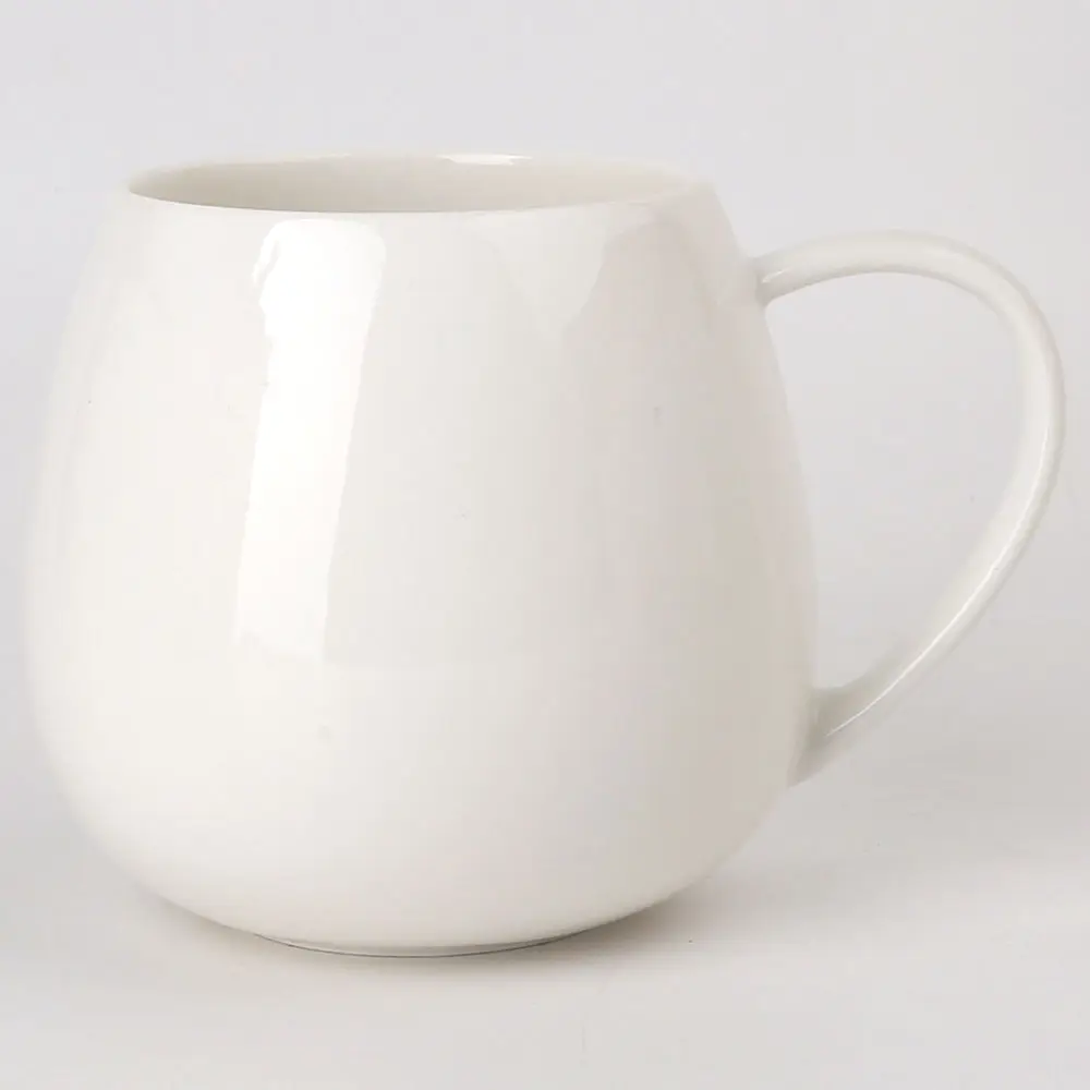 Taza de porcelana blanca con mango, diseño personalizado, para casa, Hotel, restaurante