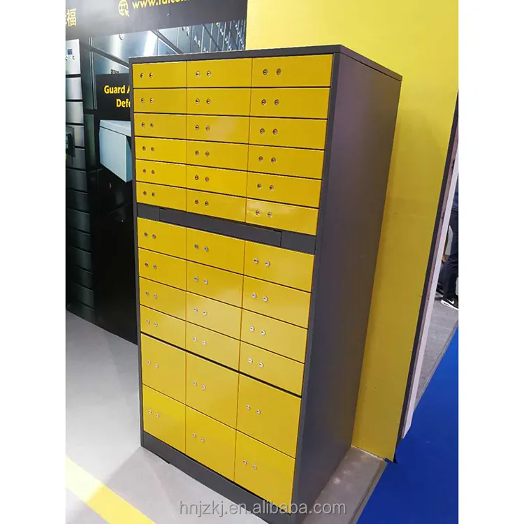 steel powder coating safe deposit box with lockable inner storage box for bank and hotel use