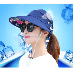 Protezione UV da esterno da donna con visiera larga a righe cappellino da <span class=keywords><strong>sole</strong></span> da spiaggia UPF50 per viaggi di uso Casual <span class=keywords><strong>quotidiano</strong></span> - Product Image 1