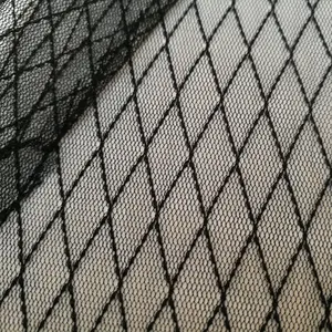 100% poliéster jacquard tecido de malha design de diamante jacquard tecido tule