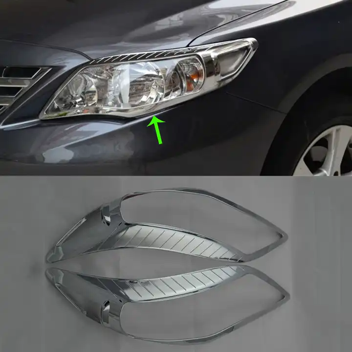ABS chrome Exterior Car accessories headlight
