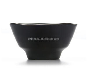 Ciotola di riso cinese di plastica delle ciotole della salsa di soia dell'olio di melamina nera - Product Image 6