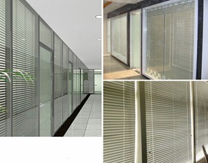 Senza fili scorrevole magnetico tilt e sistema di sollevamento porta finestra doppi <span class=keywords><strong>vetri</strong></span> persiane in alluminio tende/Tende partizione - Product Image 3