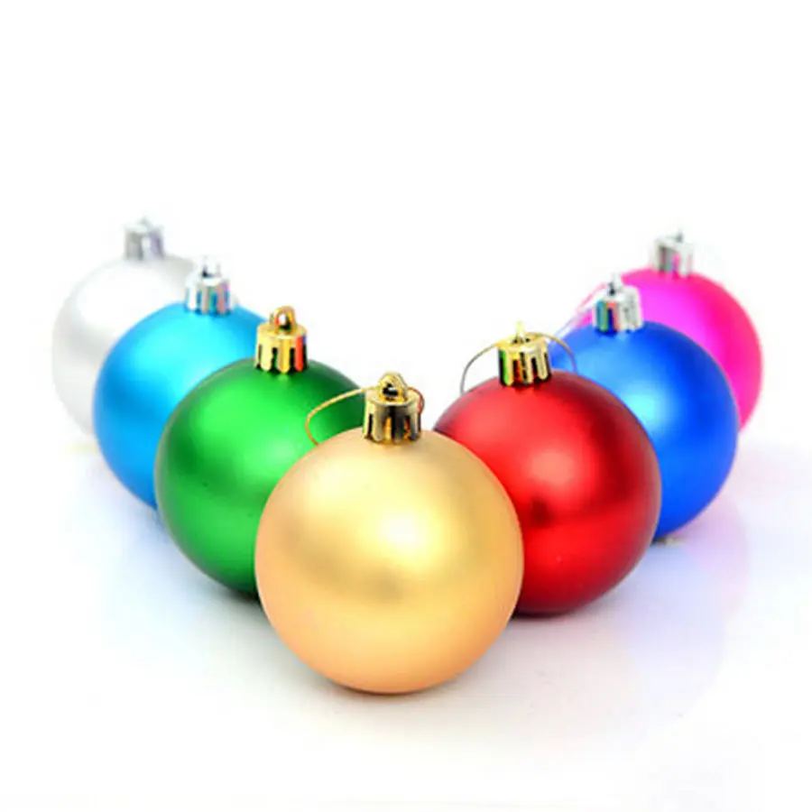Rosso e bianco, piccolo, argento e azzurro di vetro palline Di Natale ornamenti