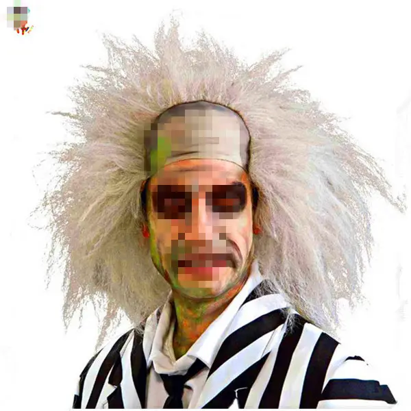 Mens Party Fancy Dress Costume Synthetic Beetlejuice Halloween Wigs HPC-1247