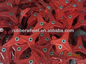 Roues d'escalade d'escaliers de 6 pouces en caoutchouc solide, livraison gratuite - Product Image 5