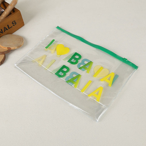 นำมาใช้ใหม่ที่กำหนดเองพิมพ์พีวีซีที่ชัดเจนพลาสติกเครื่องสำอางถุง Ziplock - Product Image 3