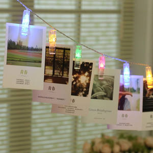 1.2m 10 LED <strong>Photo</strong> Peg <strong>Clip</strong> <strong>String</strong> <strong>Light</strong> for Hanging Pictures Party Room Wedding Decoration - Product Image 5