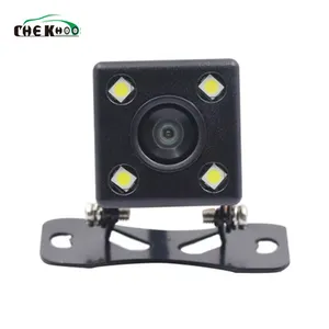 Caméra de recul pour voiture, 4 LED, Vision nocturne, inversion automatique, moniteur vidéo, caméra de sauvegarde, ligne de stationnement, étanche, 170 degrés HD