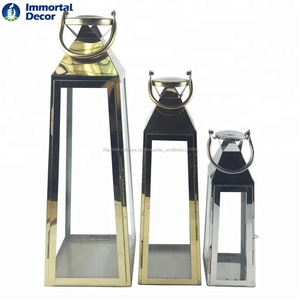 Jardín <span class=keywords><strong>pie</strong></span> plata brillante linternas - Product Image 3