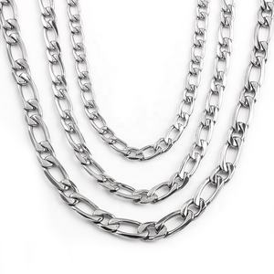 OUMI Costume di Alta Qualità Collane Dei Monili In Acciaio Inox Semplice <span class=keywords><strong>Sottile</strong></span> <span class=keywords><strong>Argento</strong></span> NK <span class=keywords><strong>Collana</strong></span> A Catena - Product Image 2