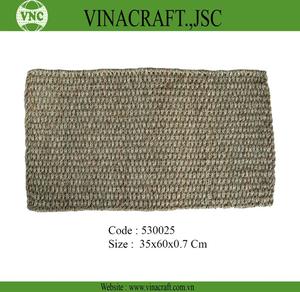 Tapis de porte en jonc de mer naturel fait à la main doux écologique intérieur extérieur Table Pad classique Style européen en gros pas cher prix - Product Image 2