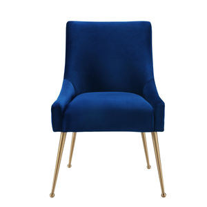 Tavoli da pranzo morbidi <span class=keywords><strong>per</strong></span> 12 persone sedia in velluto blu sedia da pranzo moderna <span class=keywords><strong>per</strong></span> ristorante - Product Image 2