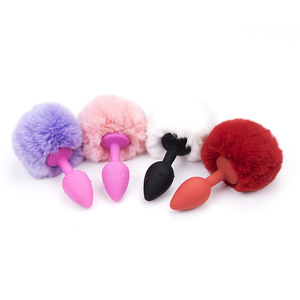 Prodotti per Adulti Gay Plug Anale in Silicone Piccolo con <span class=keywords><strong>Coda</strong></span> di Gatto <span class=keywords><strong>Rosa</strong></span> - Product Image 3