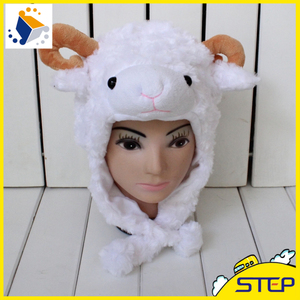 Estilo encantador Ovejas Sombrero Y <span class=keywords><strong>Gorro</strong></span> <span class=keywords><strong>de</strong></span> Invierno Sombrero Guantes Bufanda Sombrero Conjunto <span class=keywords><strong>de</strong></span> Algodón - Product Image 4