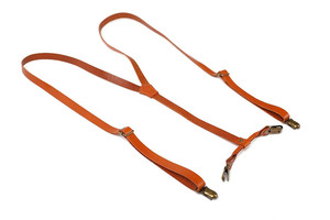Venta al por mayor, elástico Y-Top genuino grano Delgado <span class=keywords><strong>tirantes</strong></span> de cuero marrón para hombres - Product Image 2
