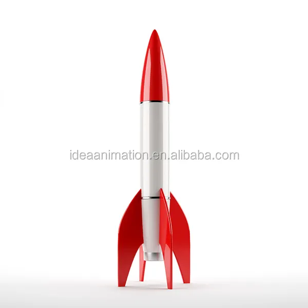 OEM emulatie real model rocket pvc diecast hars raket speelgoed voor kids