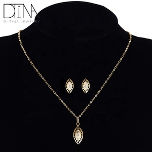 DTINA Fashion Bridal Ladies Necklace and Earring <strong>Gold</strong> <strong>Jewellery</strong> Sets <strong>Online</strong> - Product Image 5