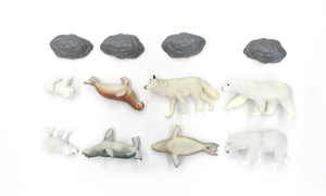 Modelo educativo para niños, aula, juguete antartica, oso polar, animal de plástico - Product Image 5