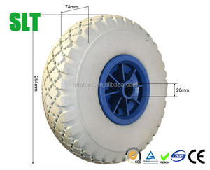 3.00-4 PU mousse roues de chariot 260x85 remorque chariot roues bollerwagen rad - Product Image 3