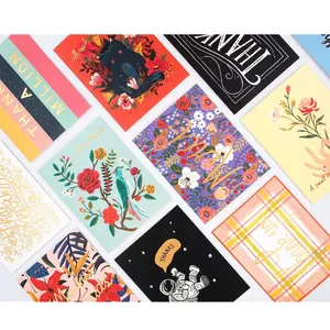 Kraft gracias hecho a mano cumpleaños decoración divertida <span class=keywords><strong>de</strong></span> encargo barato en relieve tarjeta <span class=keywords><strong>de</strong></span> felicitación - Product Image 1