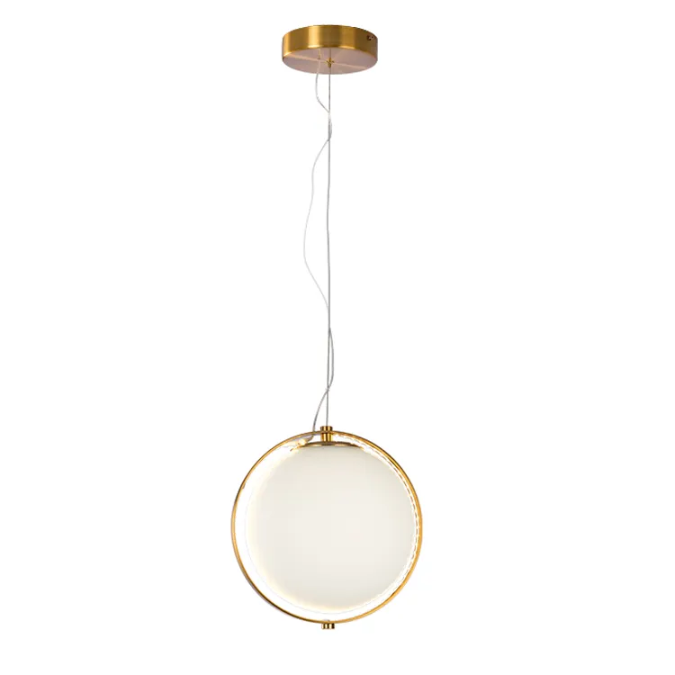 Lámpara colgante moderna personalizada para el hogar, candelabro de Art Déco para cafetería, restaurante, comedor, bola redonda